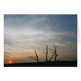 Cartão Pôr do sol na Rua de montagem. Pieter