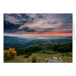 Cartão Pôr Do Sol No Bierzo