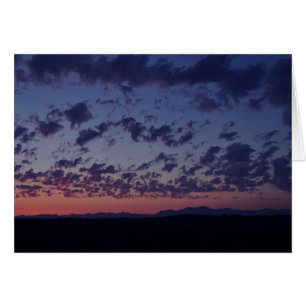 Cartão Pôr do sol sobre as montanhas da Olimpiadas