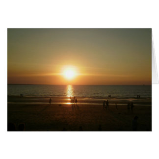 Cartão Pôr do sol sobre o mar