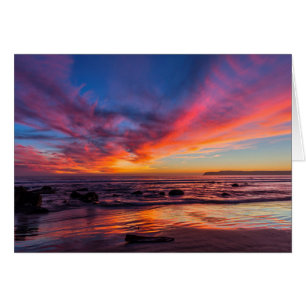 Cartão Pôr do sol sobre o Pacífico a partir de Coronado 2