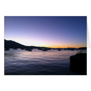 Cartão pôr do sol Tahoe