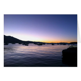Cartão pôr do sol Tahoe