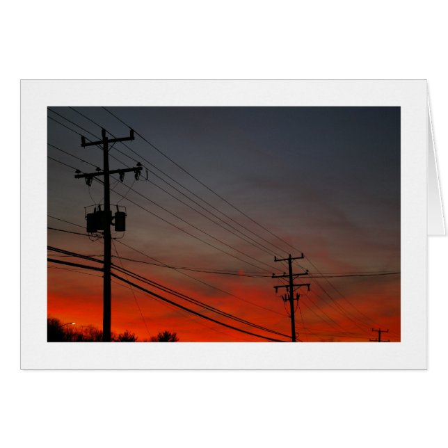 Cartão Pôr do Sol Telefônico (Frente Horizontal)