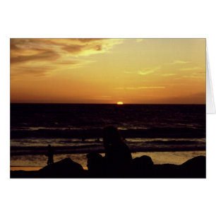 Cartão Por do sol Veneza CA