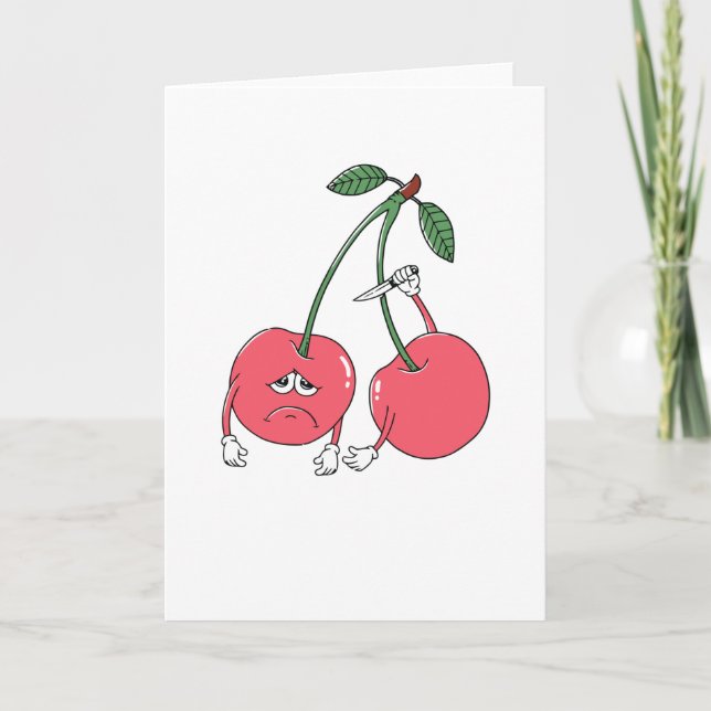 Cartão Por favor, fique (Frente)