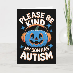 Cartão Por Favor Seja Gentil Meu Filho Tem Autismo Hallow