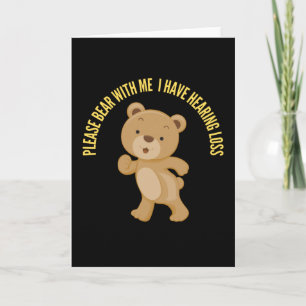 Cartão Por Favor Seja Paciente Comigo Eu Tenho Perda Audi