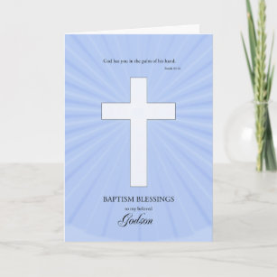 Cartão Por Godson Baptism, Cruz Brilhante
