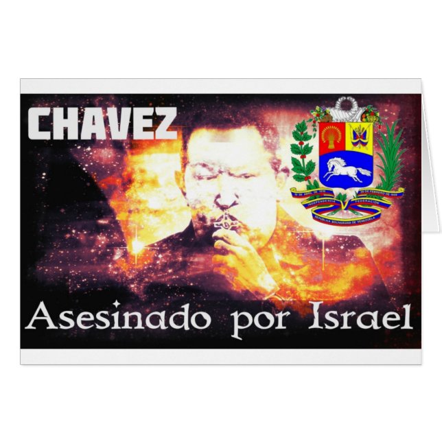 Cartão Por Israel de Chavez Asesinado (Frente Horizontal)