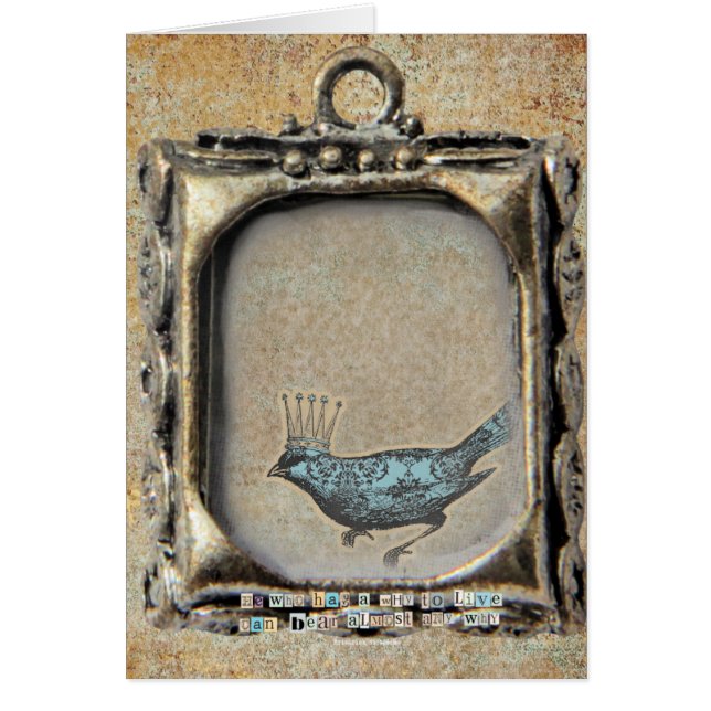 Cartão Por que Pássaro, Aniversário (Frente)