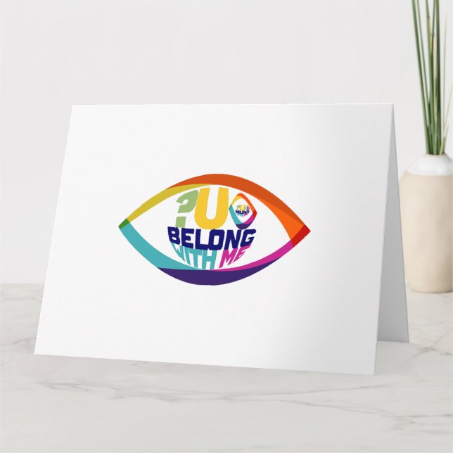 Cartão Por que você não vê você pertencer a mim? (Frente)