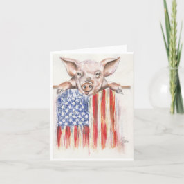 Cartão Porca Americana