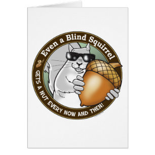Cartão Porca cega do esquilo