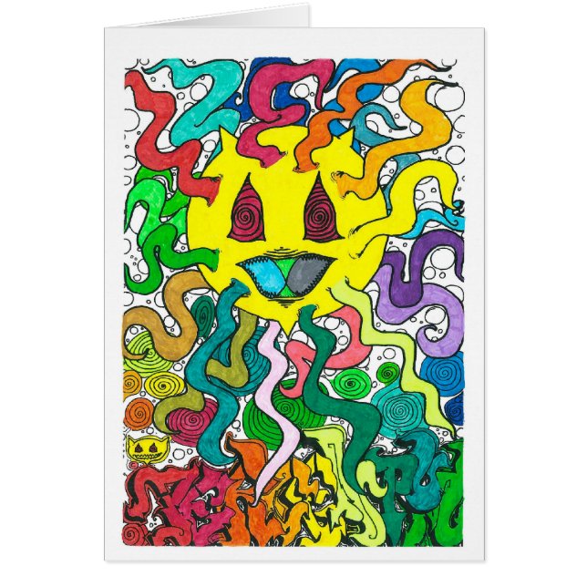 Cartão Porcentum Sun - Percentual Designs (Frente)