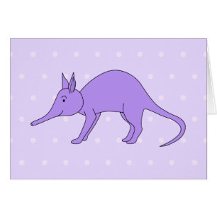 Cartão Porco-da-terra roxo