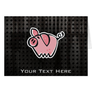 Cartão Porco do Grunge