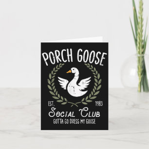 Cartão Porco Goose Social Club Funny Bobo Animal Women M