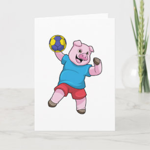 Cartão Porco no Esporte Handebol