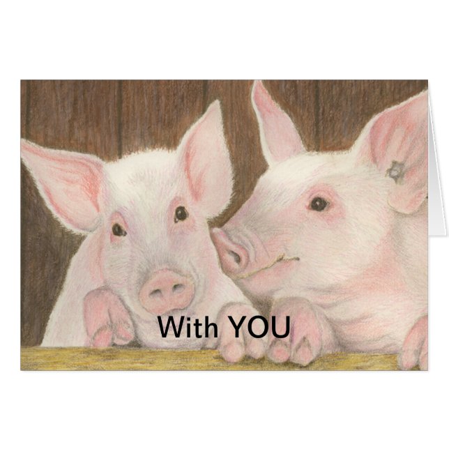 Cartão Porcos (Frente Horizontal)