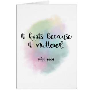 Cartão Porque Importava