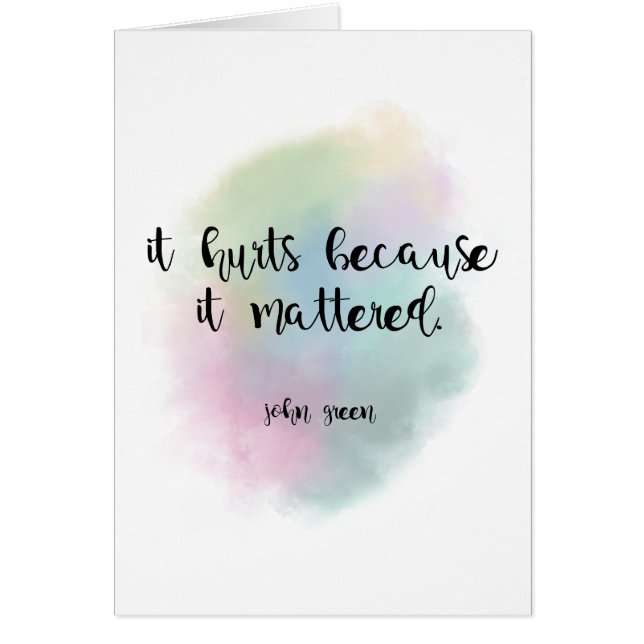 Cartão Porque Importava (Frente)