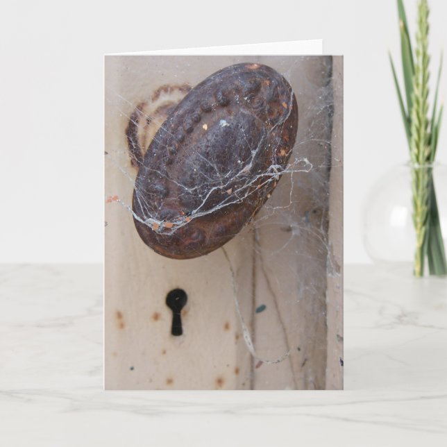 Cartão Porta Abandonada com Web Spider (Frente)