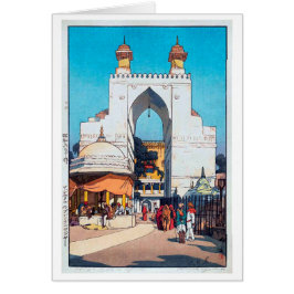Cartão Porta Alta em Ajmer Sharif Dargah, Hiroshi Yoshida