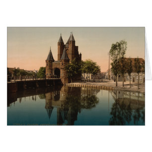 Cartão Porta de Amsterdão, Haarlem, Países Baixos