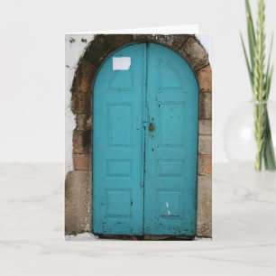 Cartão Porta de Turquesa