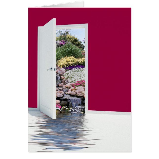 Cartão Porta do jardim (Frente)