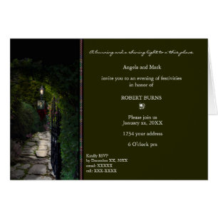 Cartão Porta do Robbie Burns