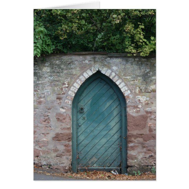 Cartão Porta em Bishops Lydeard, Somerset, Reino Unido (Frente)