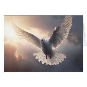 Cartão Porta voadora e céu ensolarado turvo