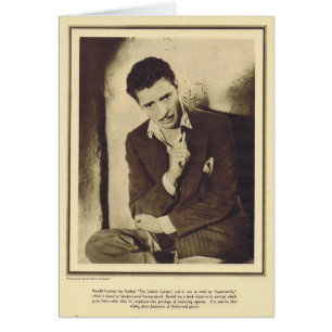 Cartão Portait 1931 de Ronald Colman