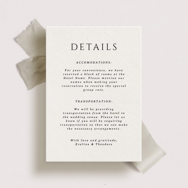 Cartão Portait Portait de Detalhes do Casamento Ki (Criador carregado)