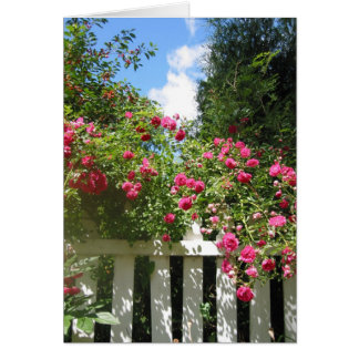 Cartão portão do jardim