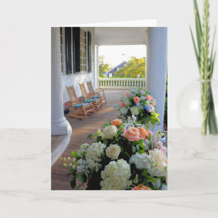 Cartão Portão frontal da Casa da Sociedade Mayflower