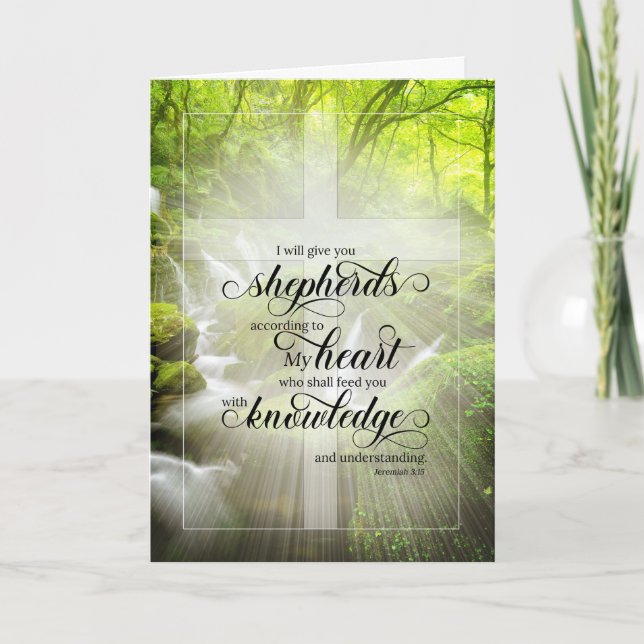 Cartão Portaria Jeremiah 3 Aniversário Woodland (Frente)