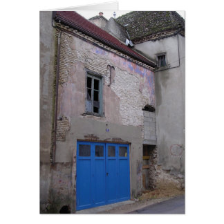 Cartão Portas azuis