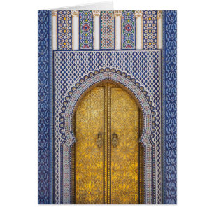 Cartão Portas Ornamentados Do Palácio Do Rei