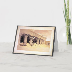 Cartão Portico do Templo de Edfou Roberts/Haghe Art