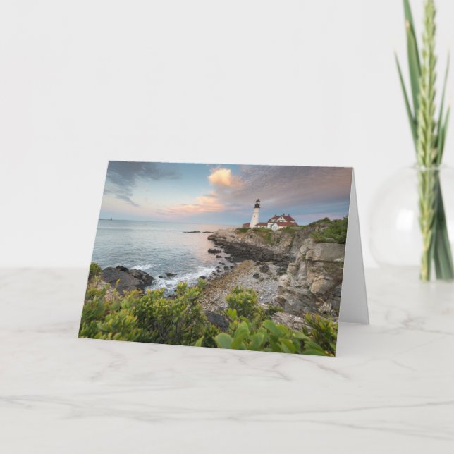 Cartão Portland Head Light | Cape Elizabeth, ME (Frente)