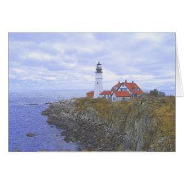 Cartão Portland Head Light House, Maine, Art