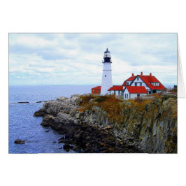 Cartão Portland Head Light House, Maine, Card