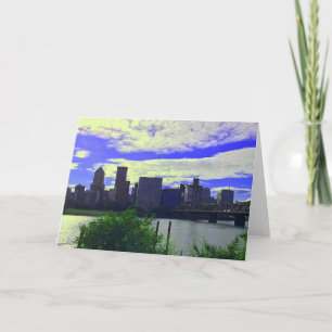 Cartão Portland, Oregon Skyline nº 2 Card