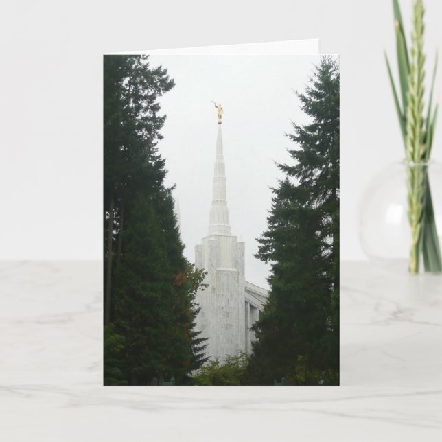 Cartão PORTLAND OREGON TEMPLE - Blank Note Card (Frente)