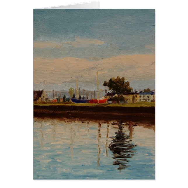 Cartão Porto Cênico em Galway City Irlanda (Frente)