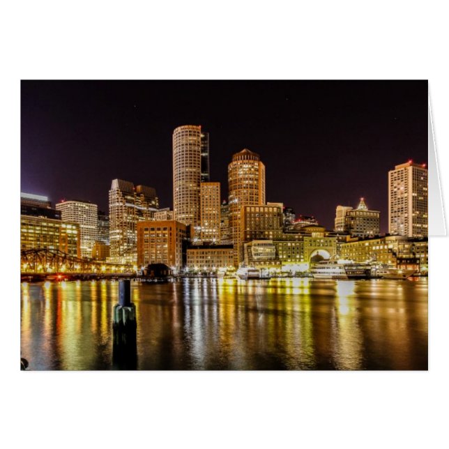 Cartão Porto de Boston (Frente Horizontal)