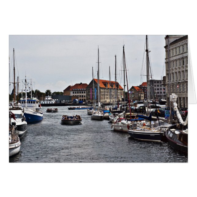 Cartão Porto de Copenhaga (Frente Horizontal)